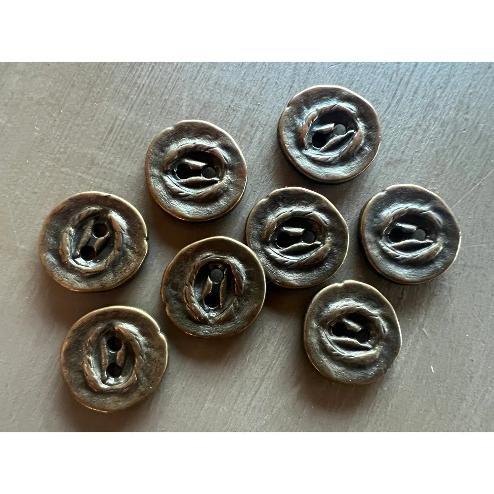 Vintage Metal Buttons Crafts 0.75